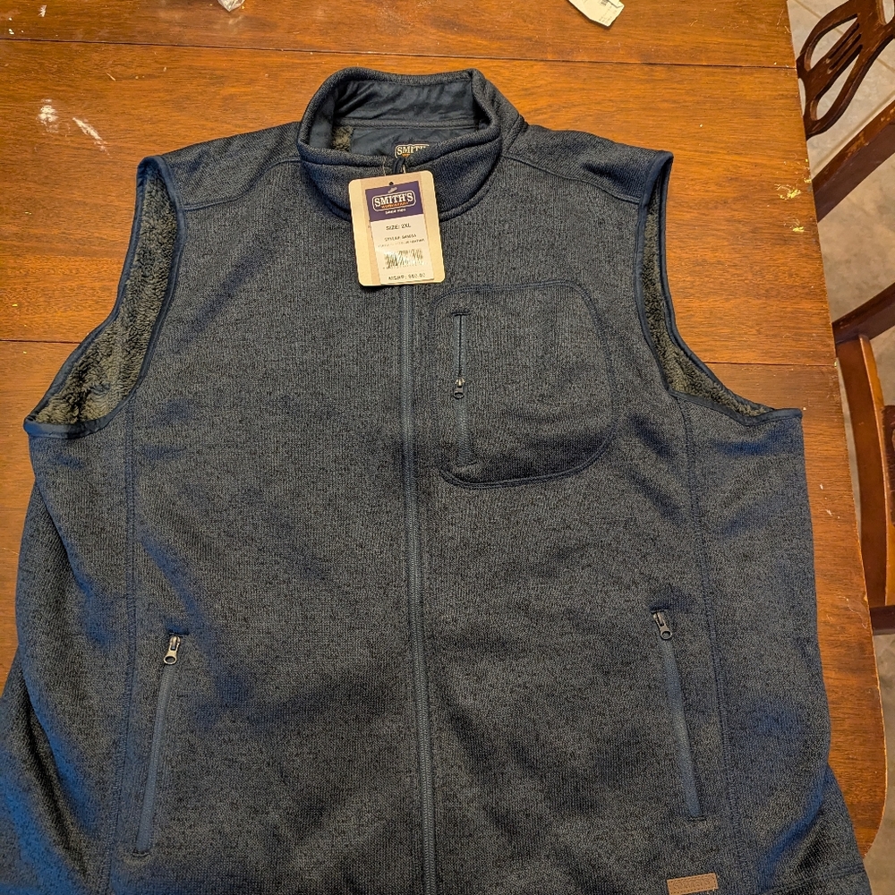 SMITH Men's Black Sleeveless Jacket